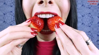 I EAT STRAWBERRIES IN A DISGUSTING WAY