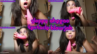 Sloppy Ahegao Tentacle Blowjob!