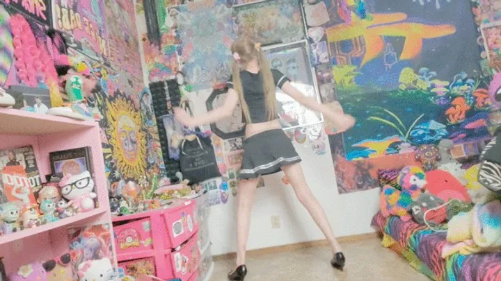 Petite Pantyhose Angel Stripping + Sexy Dancing In Heels