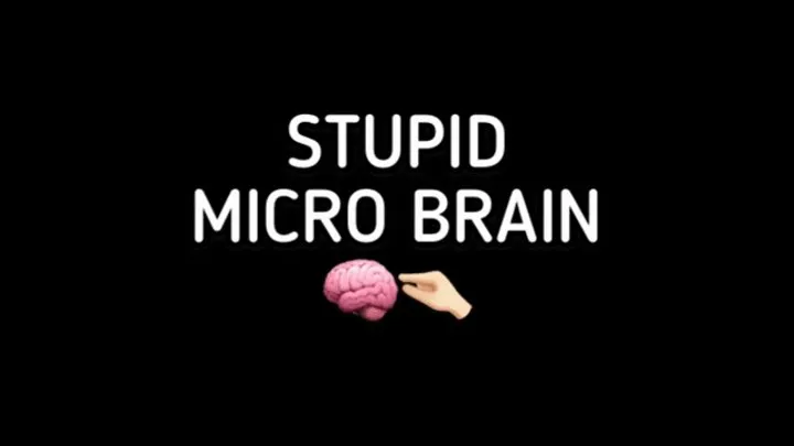 STUPID MICRO BRAIN!!!