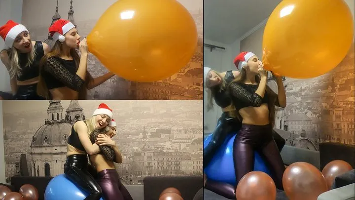 Nastya and Katya b2p huge orange balloon