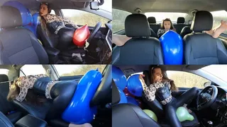 Horny Nastya makes mass pop in the car - part 3