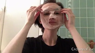 Peeling Clear Glitter Face Mask