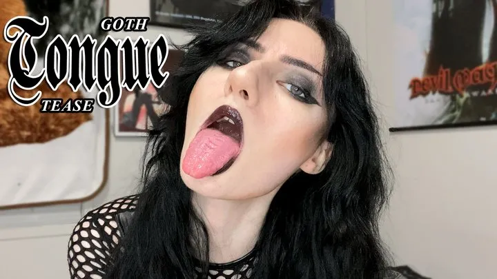 Goth Tongue Tease