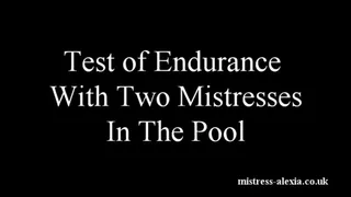 Test of Endurance With Two Mistresses In The Pool Part 1