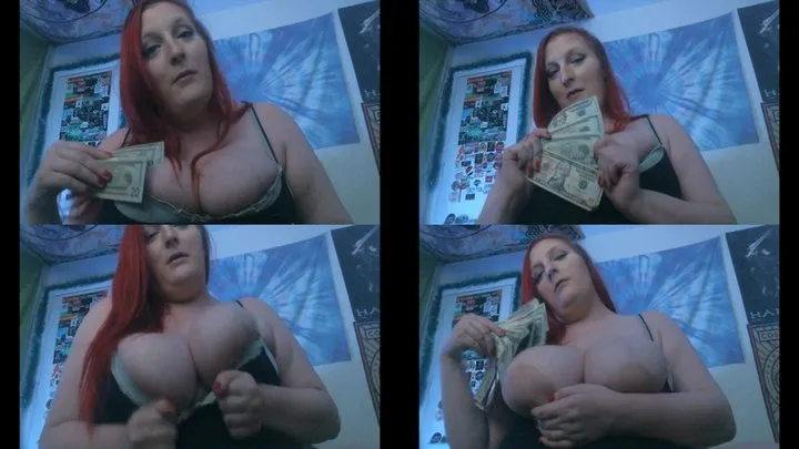 Bratty Redhead Findom Bitch Drains You During Wallet Rinse for Your Titty Obsession