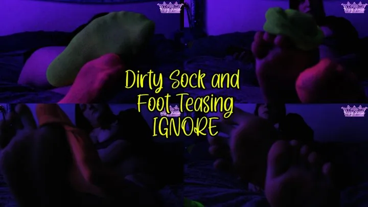 Dirty Sock and Foot Teasing Ignore