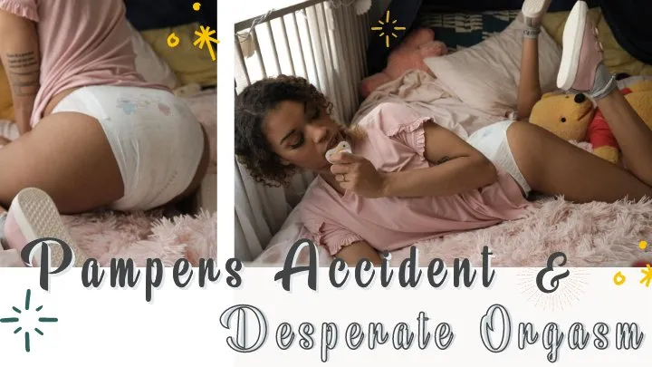 Desperate Pampers Orgasm & Accident