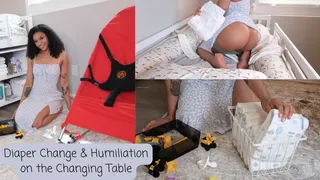 Humiliating POV Diaper Change from Step-Mommy