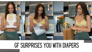 GF Surprises You With Diapers & Wants To Change You