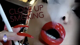 CLOSE UP SMOKING Lips & Spit Fetish