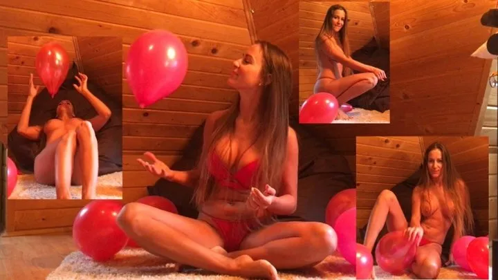 Playing with balloons