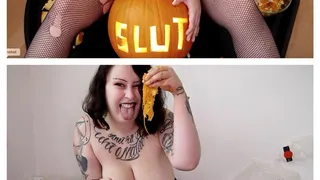 Messy Pumpkin Carving