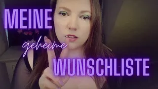 Meine geheime Wunschliste!