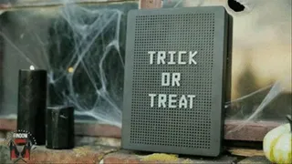 "trick or treat Pumping, chastity, Eating condoms"