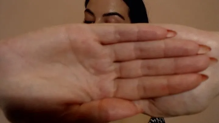 My big hand over your mouth will silence you (POV)