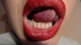 Sexy mouth and teeth