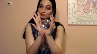 Stasha plays with her diamond mirror