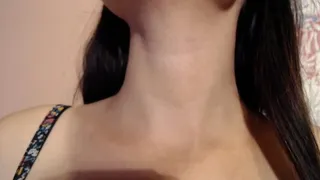 Focus on my neck while swallow