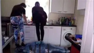 Step-Mother & Step-Daughter Mummy Trample (Part 2)