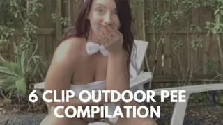 6 clip outdoor pee compilation