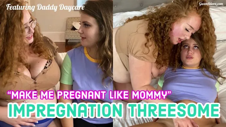 Pregnant Step-Mommy & Daddys Girl Impregnation Threesome