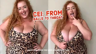 Cum Swallowing: Balls the Throat CEI