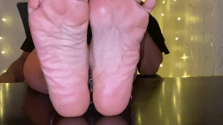 Nude Long Toenails JOI