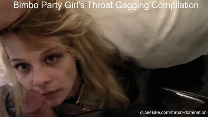 Bimbo Party Girl's Throat Domination