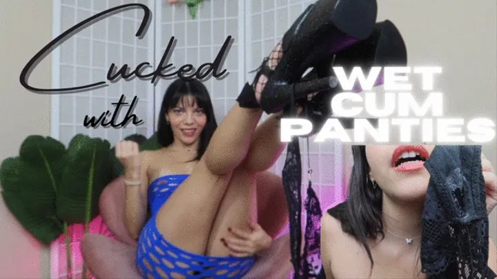 Cucked with Wet Cum Panties