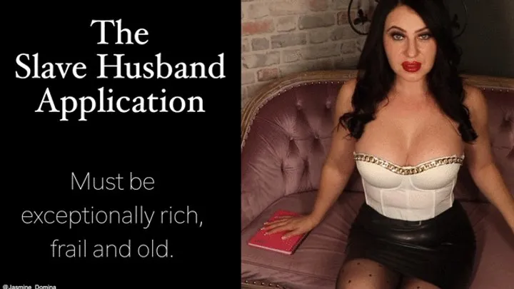 THE SLAVE HUSBAND APPLICATION!