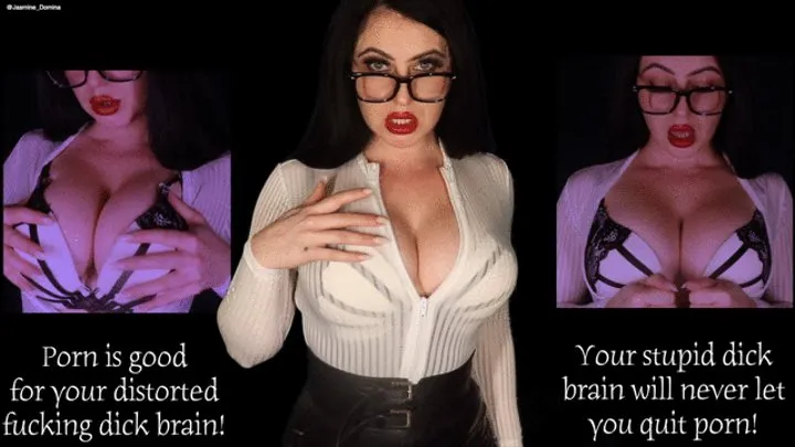 You can't escape your dick brain! You will always be consumed by porn!