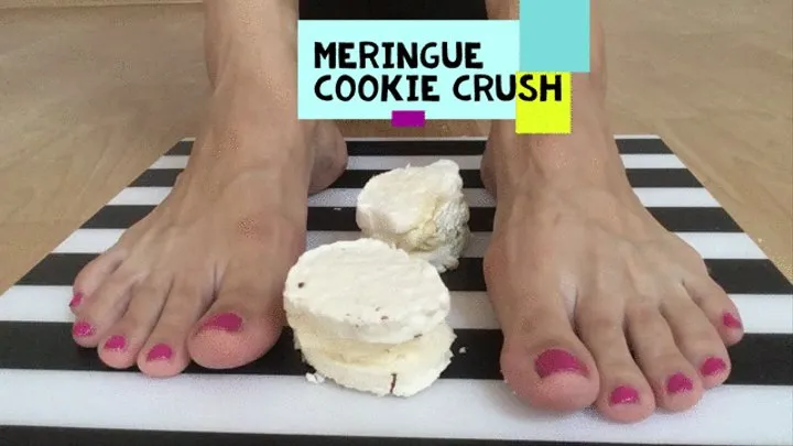 FEET crush MERINGUE cookie sandwich (French PATISSERIE #3)