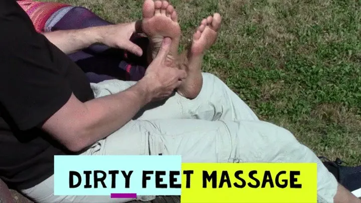 Dirty feet summertime massage