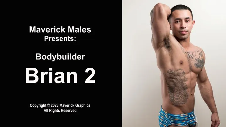 Bodybuilder Brian Muscle Worship 2 with BJ and Dildo