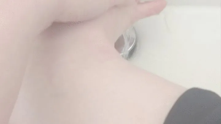 Sink washing my foot
