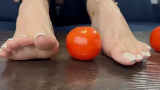 Eyecandytoes Pretty Feet Busting Tomatoes