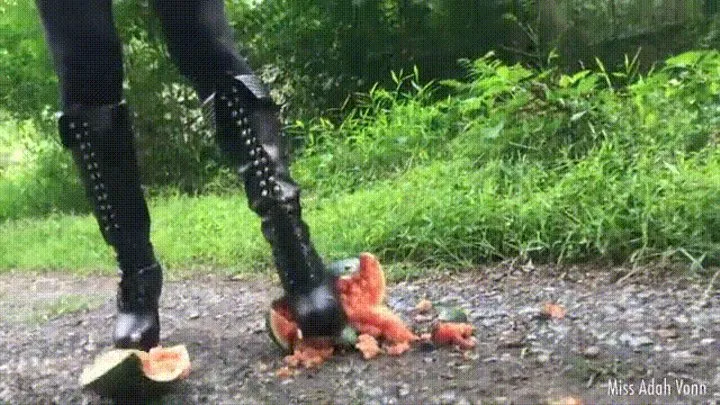 Melon Crushing in Boots