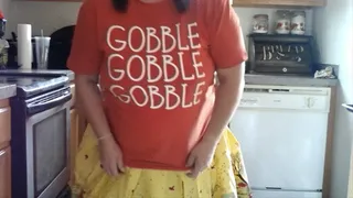 Sexy BBW Thanksgiving Step-Mom Bakes Cookies