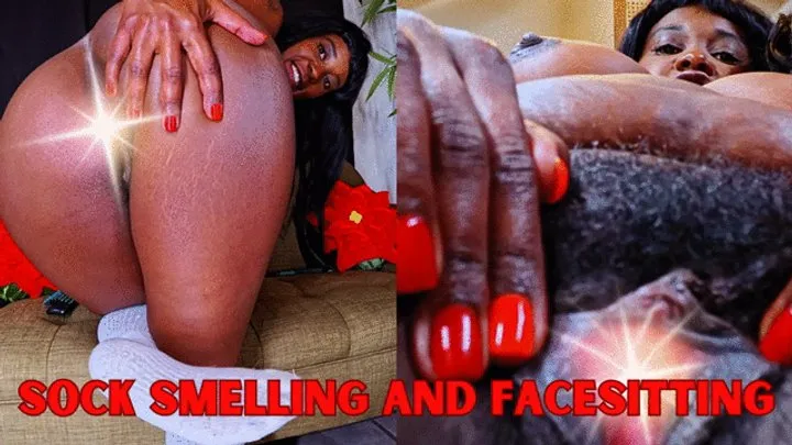 Facesitting and Sock Smelling with Cheerleader - A sock smelling scene featuring: sock smelling, foot worship pov, face sitting, hairy pussy, and pov