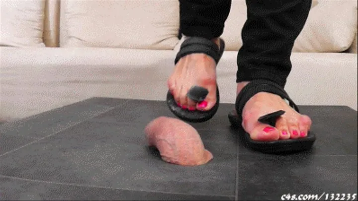 Shoejob with black Flip-Flops One