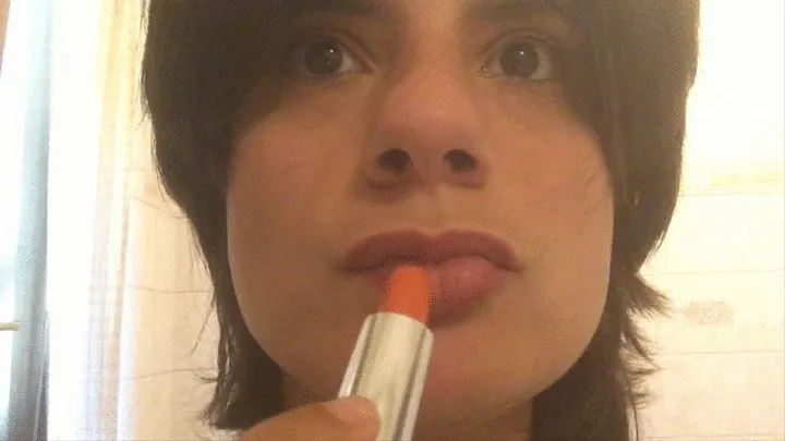 orange lipstick for Miss Minnie