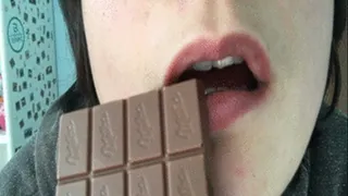 I love eating chocolate