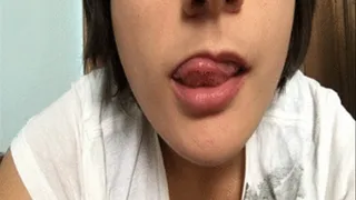 I pass my tongue on my lips