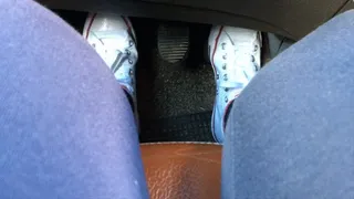 I drive with the white converse - video with pedal pumping and revving scenes