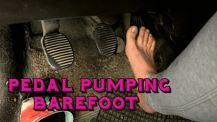 compilation pedal pumping barefoot and in slippers