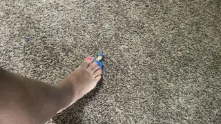 Foot Domination - teenie is Punished by Giantess Giant Sole for Delivering Giantess Package Late, femdom, giantess, shrinking fetish