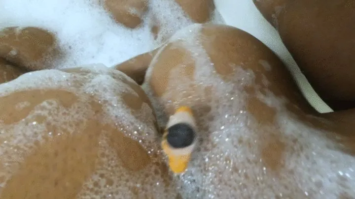 Giantess - Giantess MXDominion Enormous Breast Play with Tiny Human During her Bath, female domination, shrinking fetish, big tits