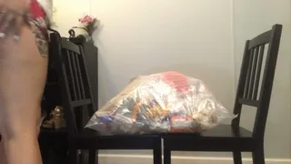 Mae Butt crushing filthy garbage
