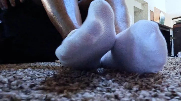 Goddess Teases with Soles in White Socks POV